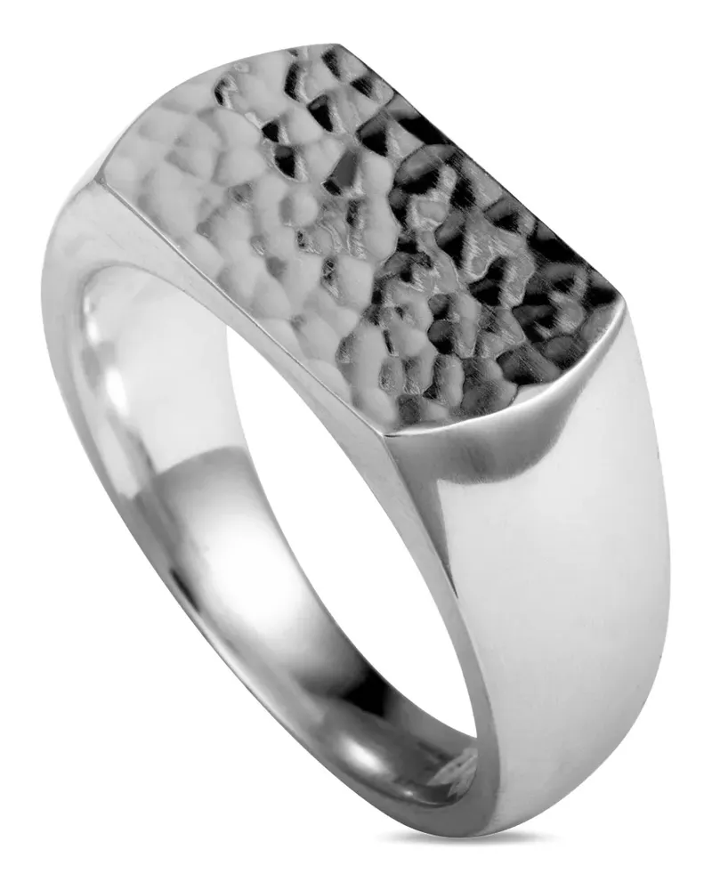 Georg Jensen Ring mit gehämmertem Finish - Silber Silber