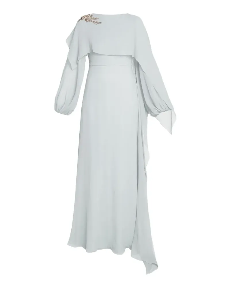 Erdem Verziertes Maxikleid mit langen Ärmeln - Blau Blau