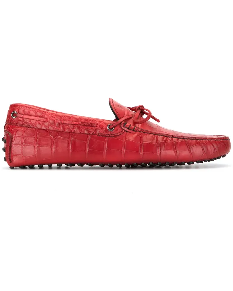 TOD'S Loafer mit Kroko-Optik - Rot Rot