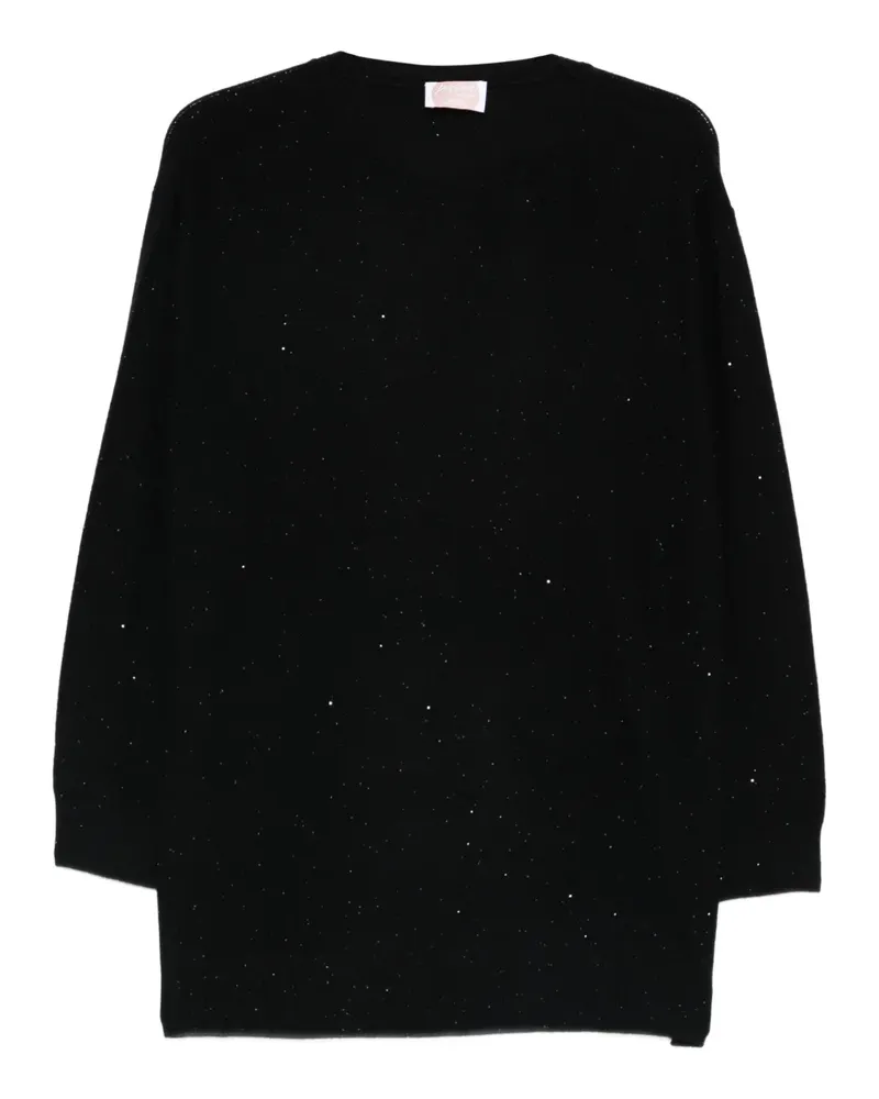 Marina Rinaldi Verzierter Pullover - Schwarz Schwarz