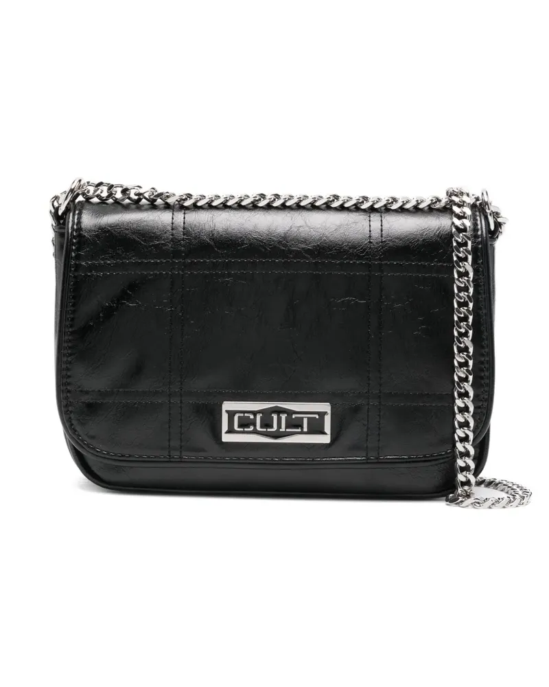 Cult Umhängetasche mit Logo-Schild - Schwarz Schwarz