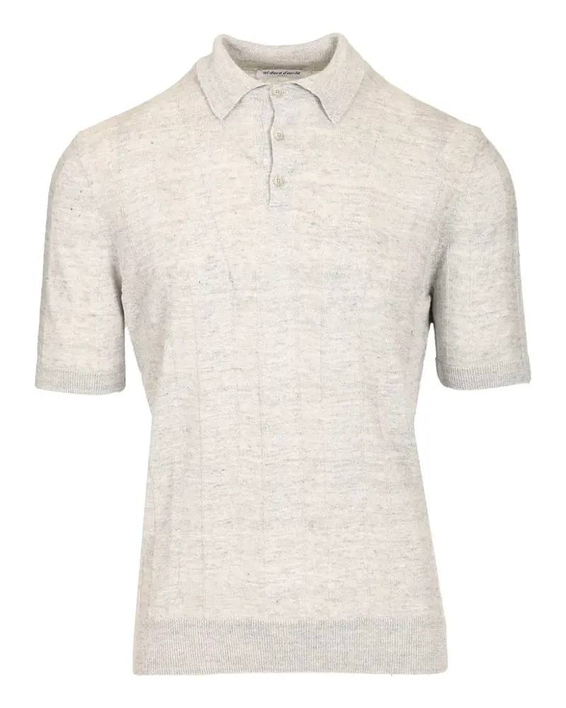 Al Duca D’Aosta 1902 Poloshirt aus geripptem Strick - Grau Grau