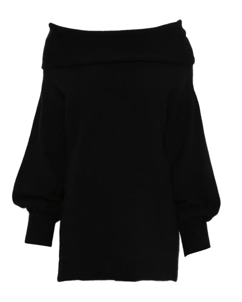 Malo Schulterfreier Pullover - Schwarz Schwarz