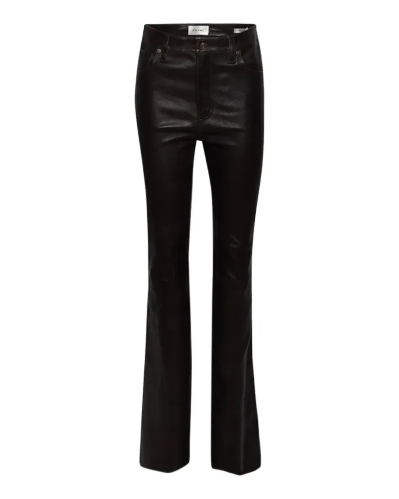 Frame Denim Ausgestellte The Reboot Lederhose - Schwarz Schwarz