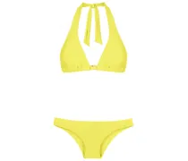 Triangel-Bikini mit Neckholder - Gelb
