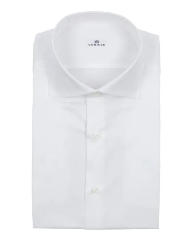 SONRISA spread-collar cotton shirt - Weiß Weiß