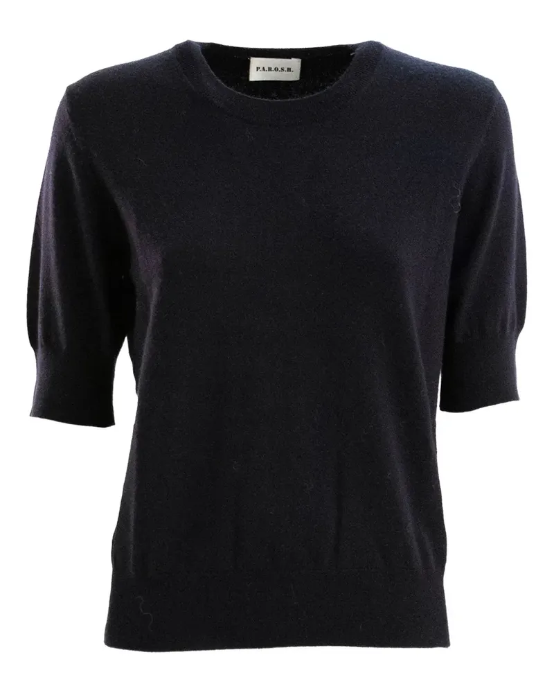 P.A.R.O.S.H. P.A.R.O H. T-Shirt mit Rundhalsausschnitt - Schwarz Schwarz