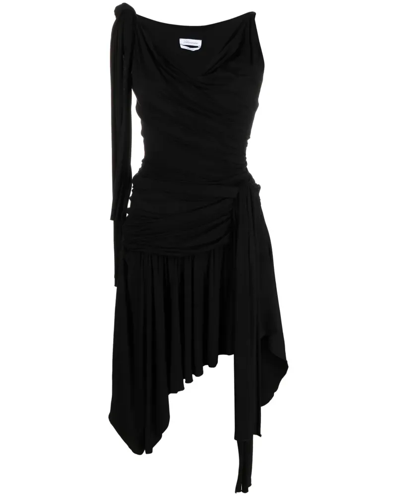 Blumarine Minikleid mit asymmetrischem Saum - Schwarz Schwarz