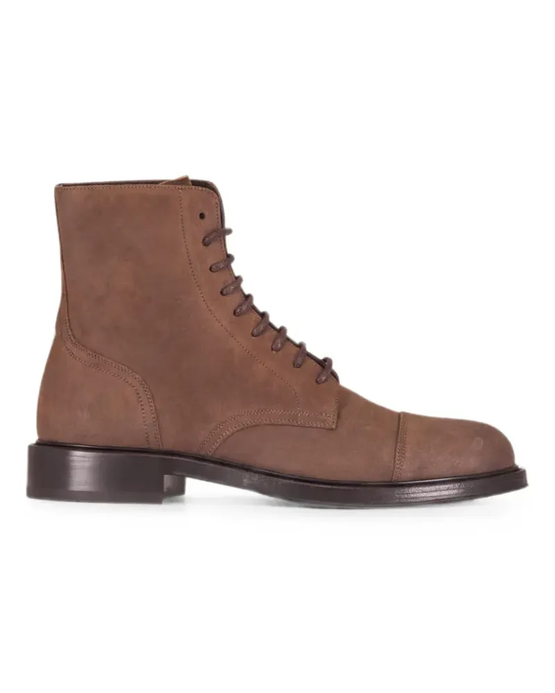 Brunello Cucinelli Schnürstiefel aus Wildleder - Braun Braun