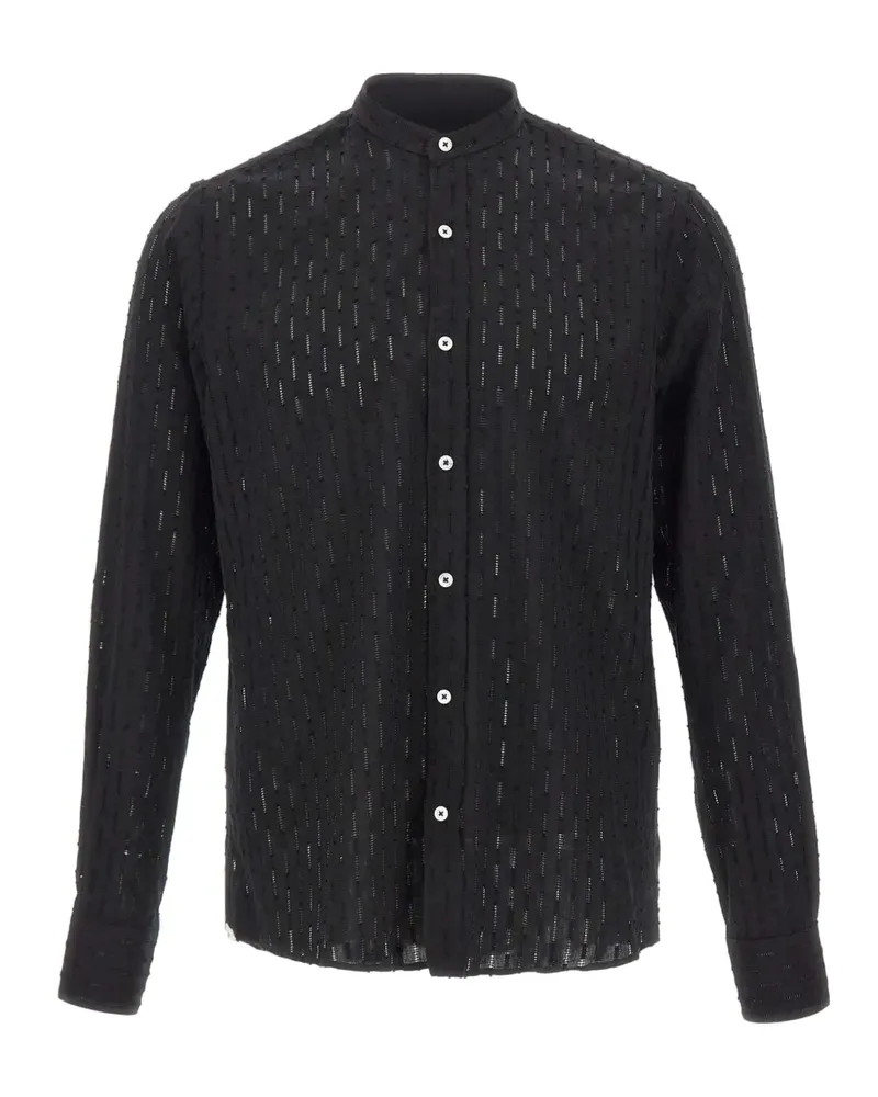 Tagliatore Cannes Hemd - Schwarz Schwarz