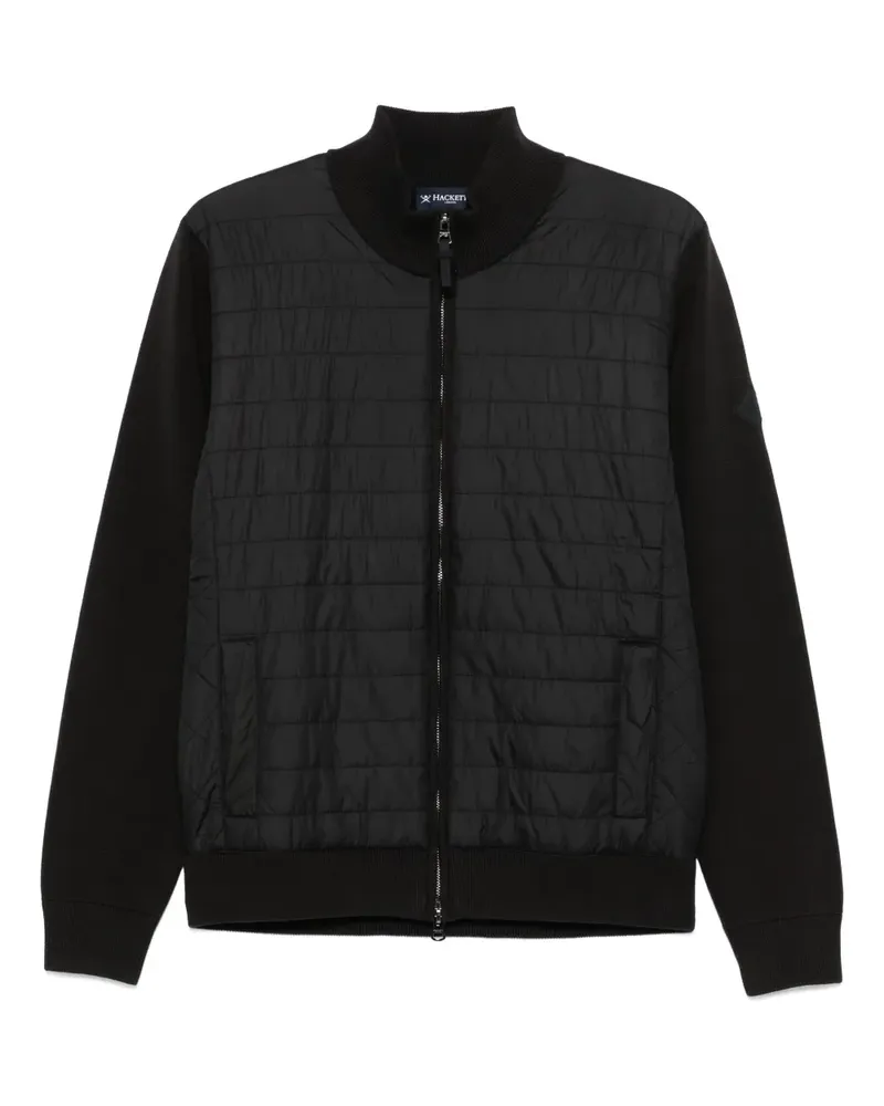 Hackett Gestrickte Steppjacke - Schwarz Schwarz