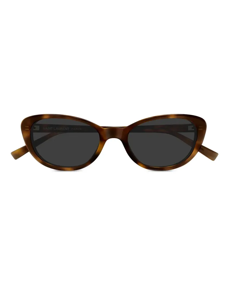 Saint Laurent Sonnenbrille mit Cat-Eye-Gestell - Braun Braun