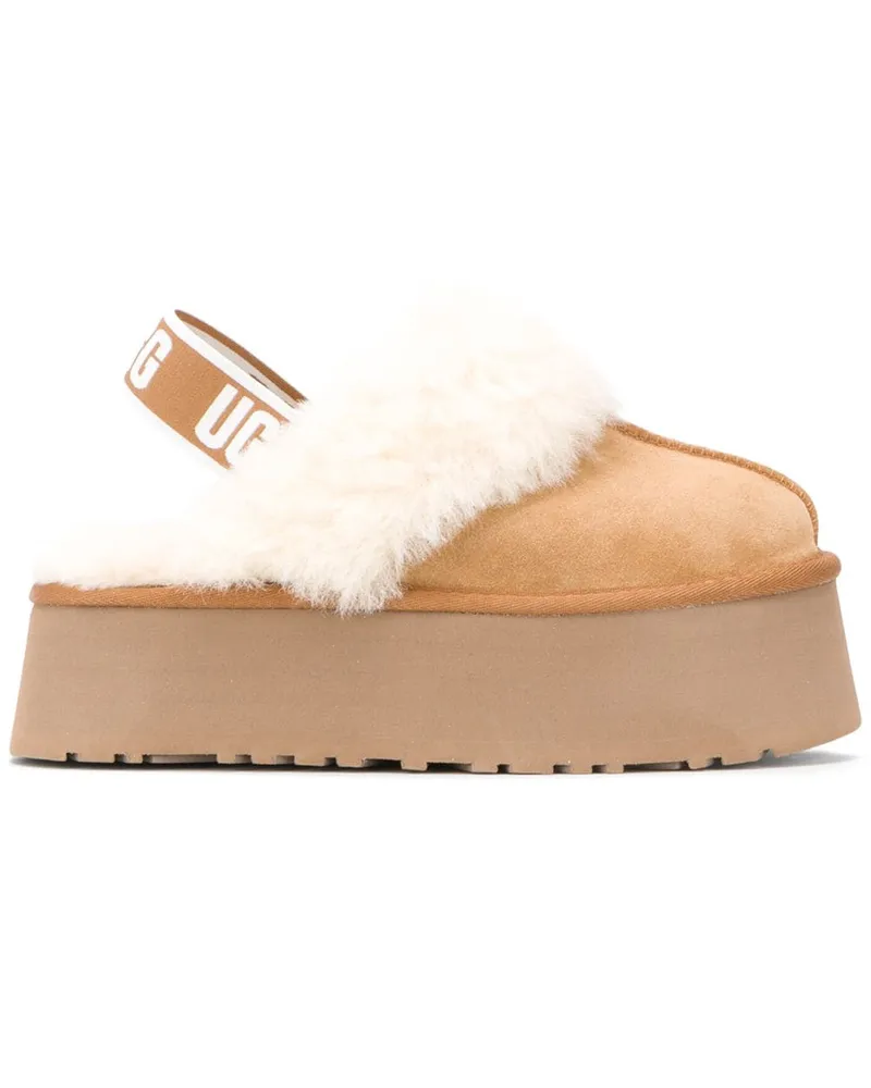 UGG Sandalen mit Faux Fur Nude