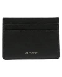 Jil Sander Kartenetui mit Logo-Stempel Schwarz