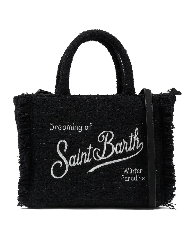 MC2 Saint Barth Colette tweed tote bag - Schwarz Schwarz