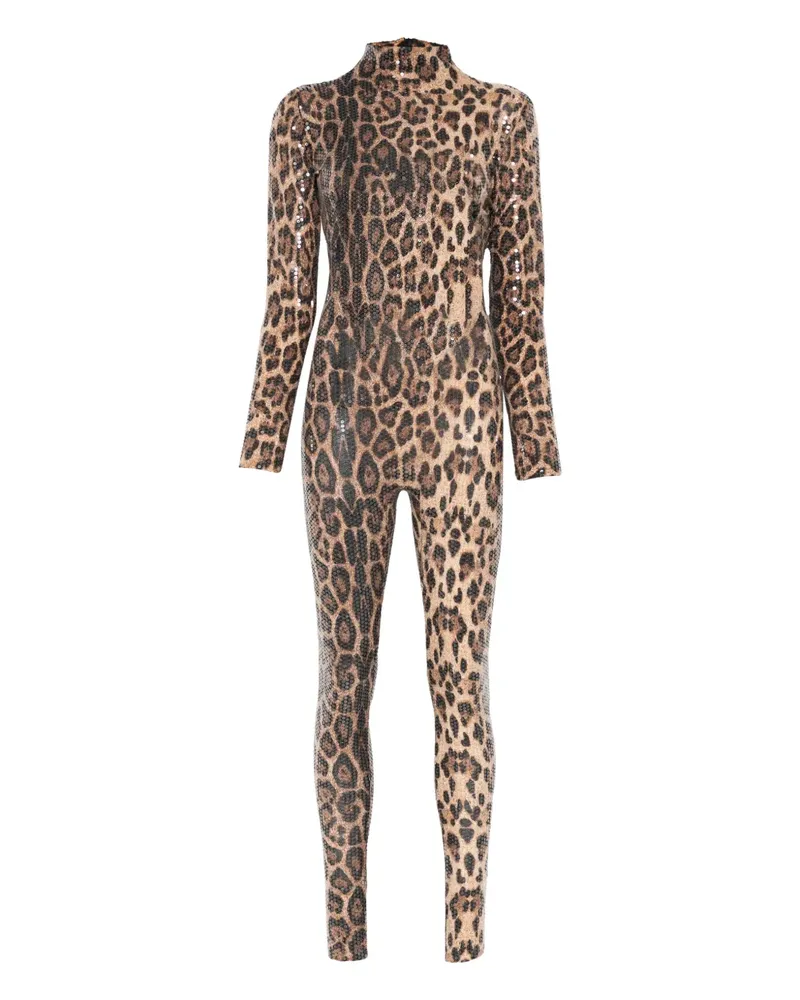 ATU Body Couture Jumpsuit mit Leoparden-Print - Braun Braun