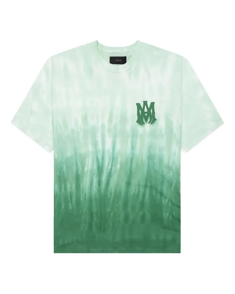 Amiri MA Logo Dip Dye T-Shirt - Grün Grün