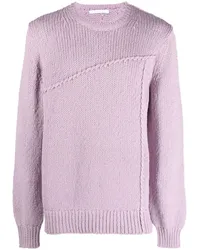 Helmut Lang Gestrickter Pullover mit Nahtdetail Rosa