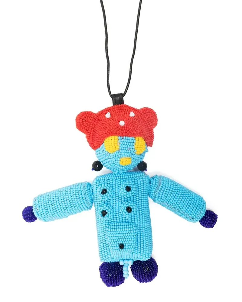 Walter van Beirendonck Muscle Alien Jewel Halskette - Blau Blau