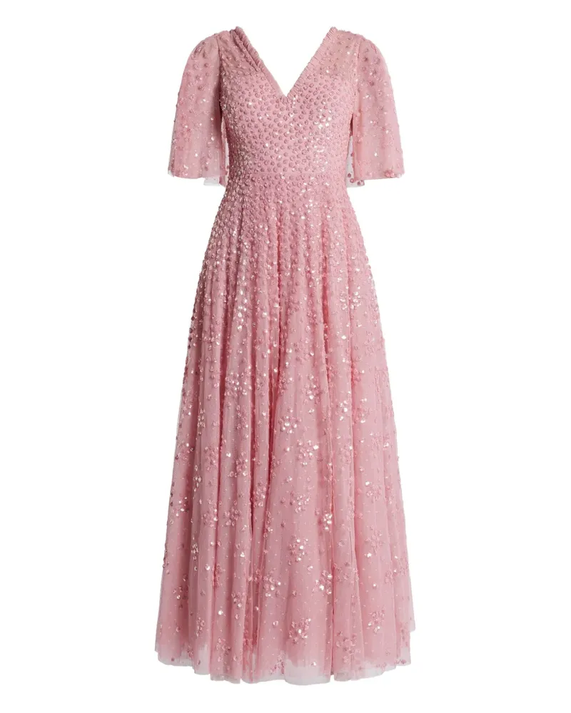 Needle & Thread Kleid mit Pailletten - Rosa Rosa