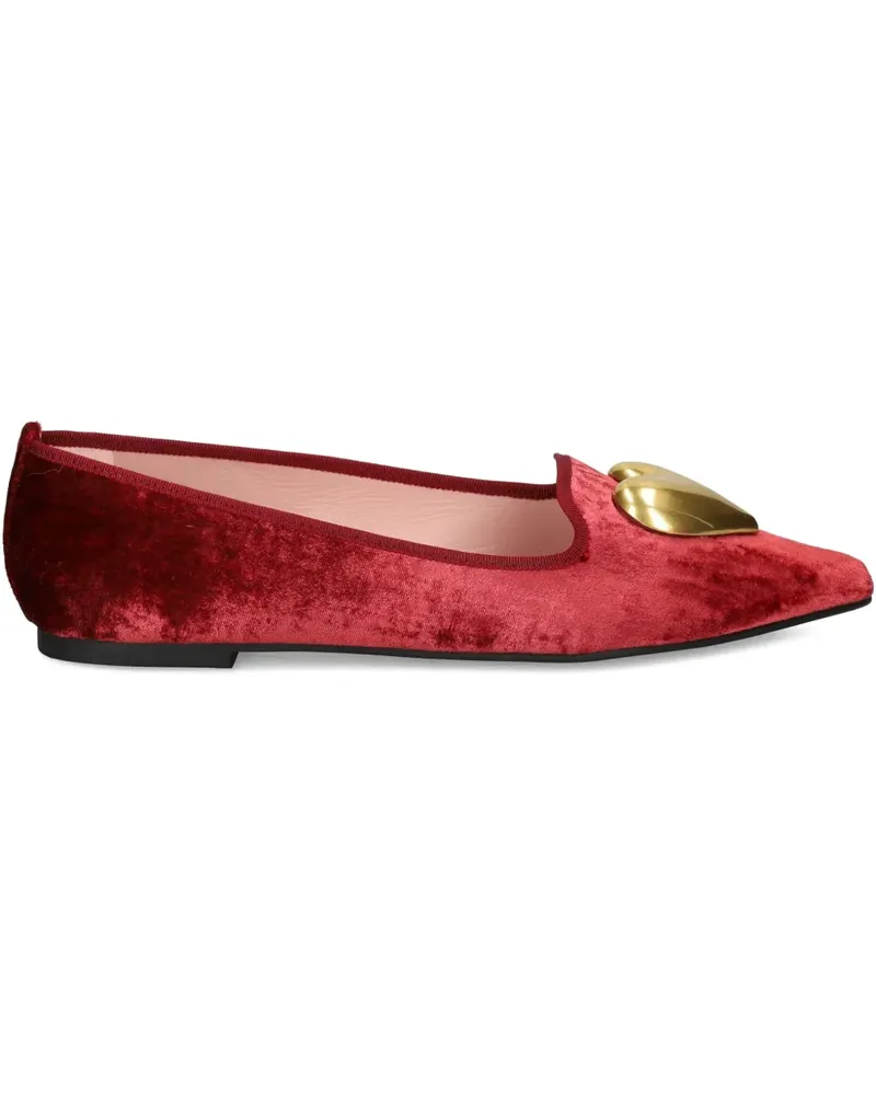 Pretty Ballerinas Ella Ballerinas mit Herzdetail - Rot Rot