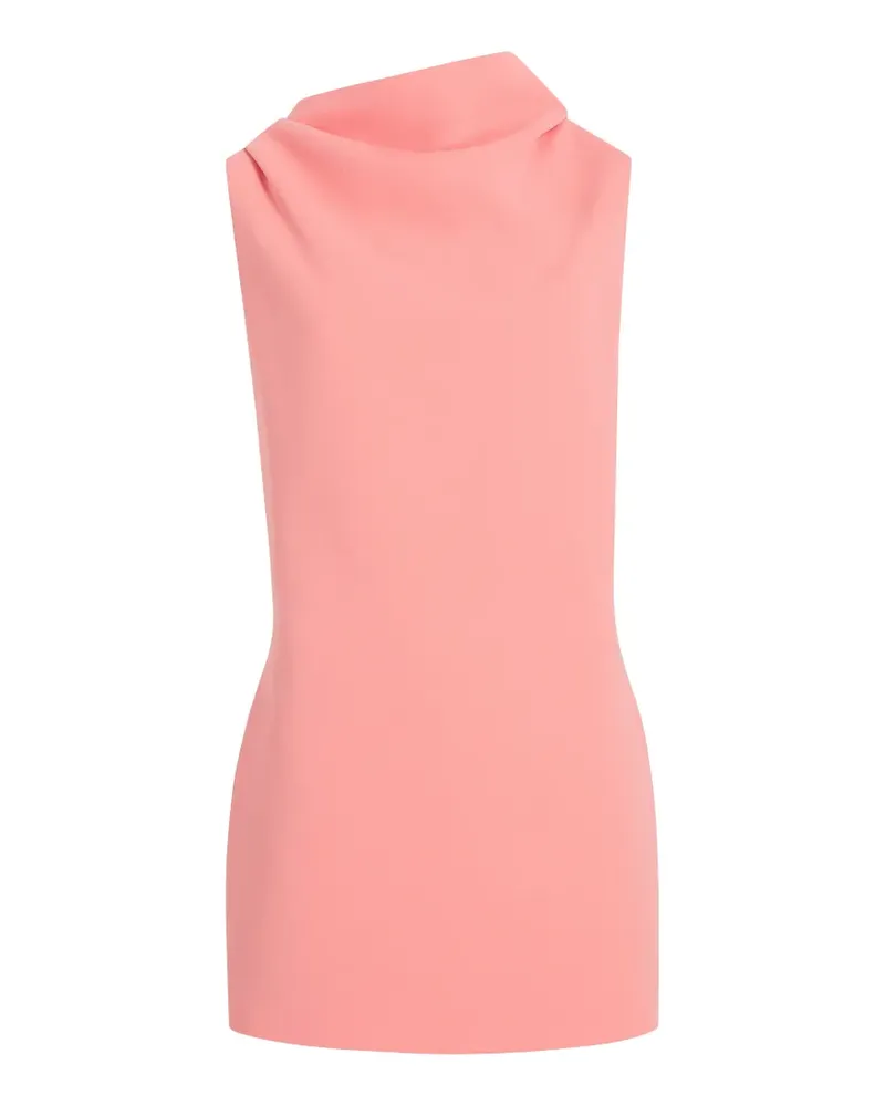 KHAITE Astor Minikleid mit Wasserfallausschnitt - Rosa Rosa