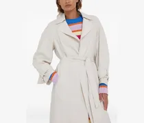 Trenchcoat mit Gürtel - Weiß