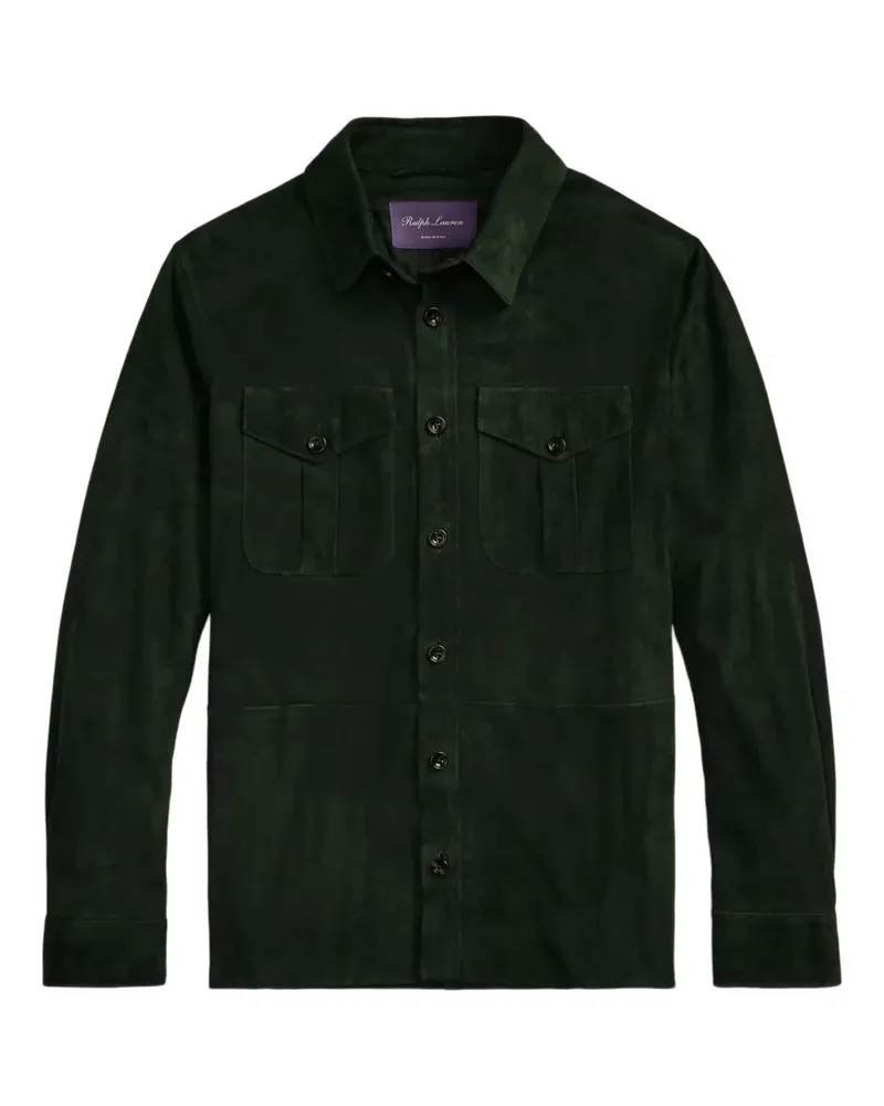 Ralph Lauren Hemdjacke aus Wildleder - Grün Grün