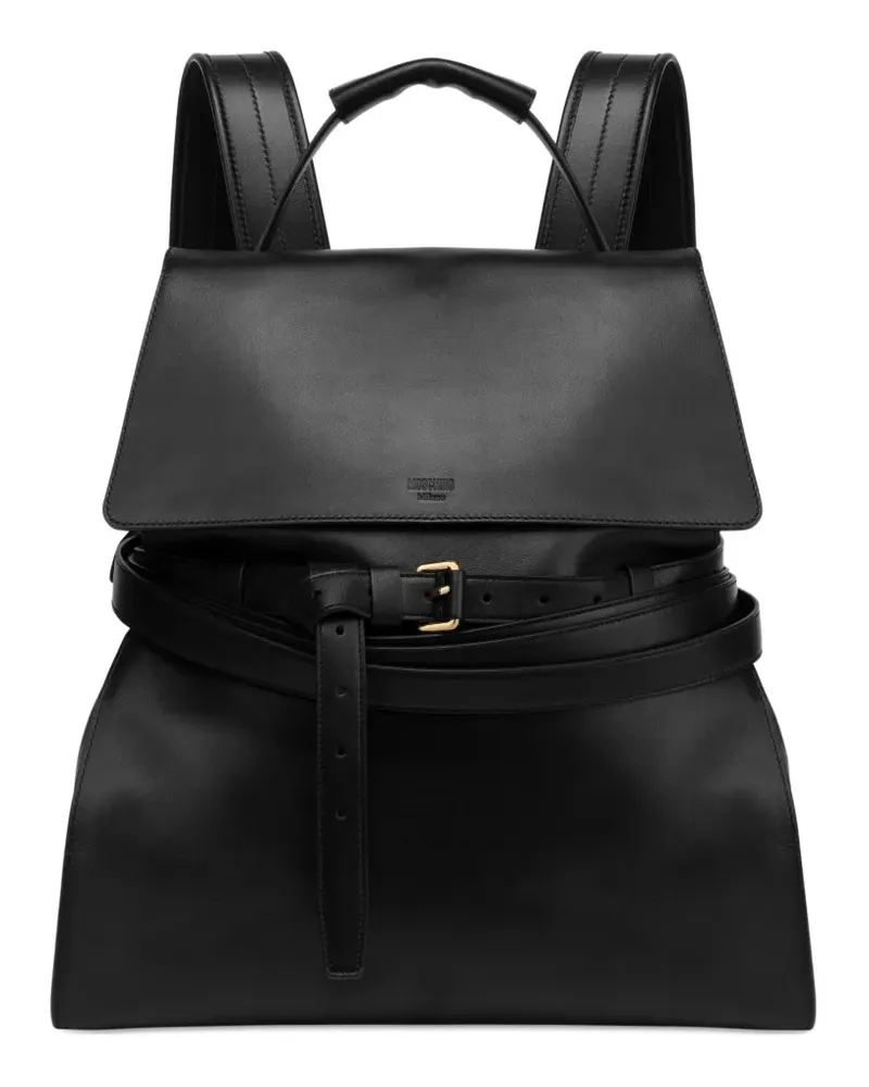 Moschino Tie Me Rucksack - Schwarz Schwarz
