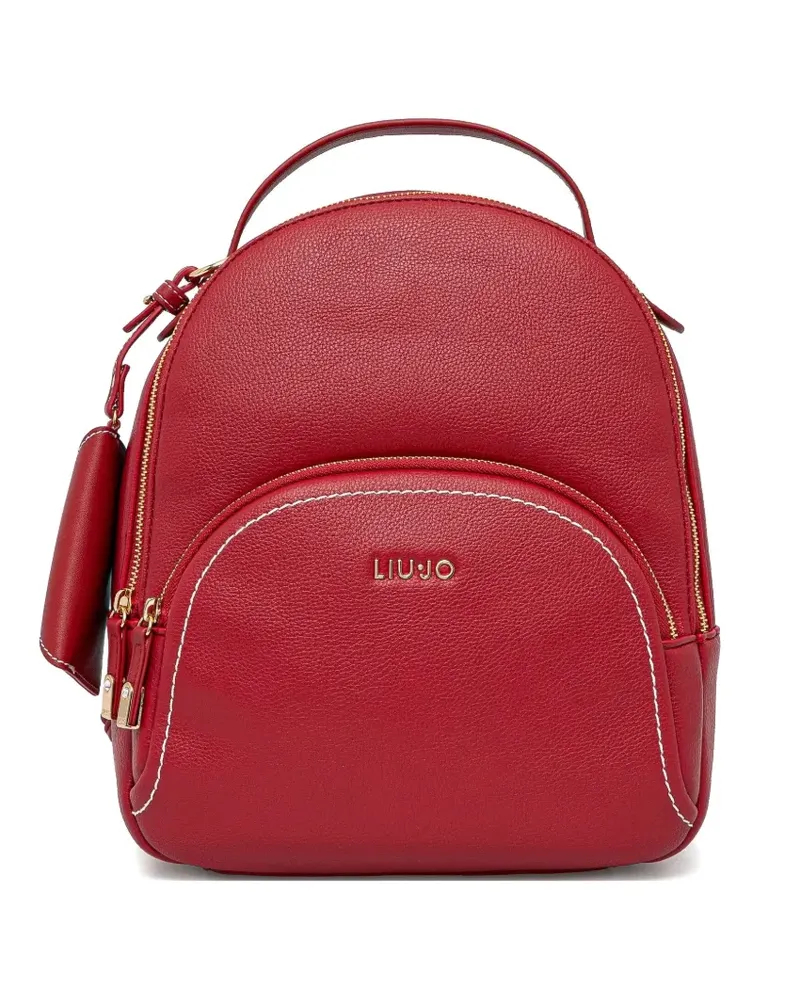 Liu Jo Rucksack mit Logo-Schild - Rot Rot