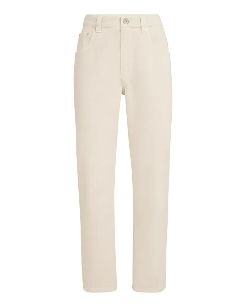 Brunello Cucinelli Gerade Five-Pocket-Jeans - Nude Nude