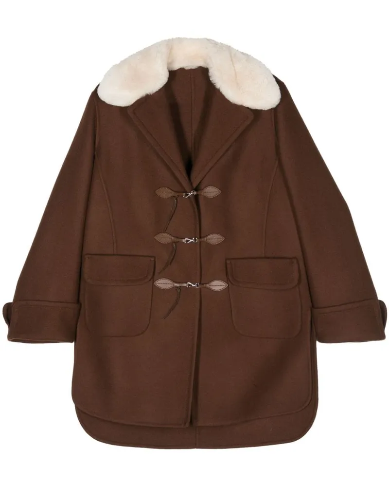 Ermanno Scervino Klassischer Wollmantel - Braun Braun