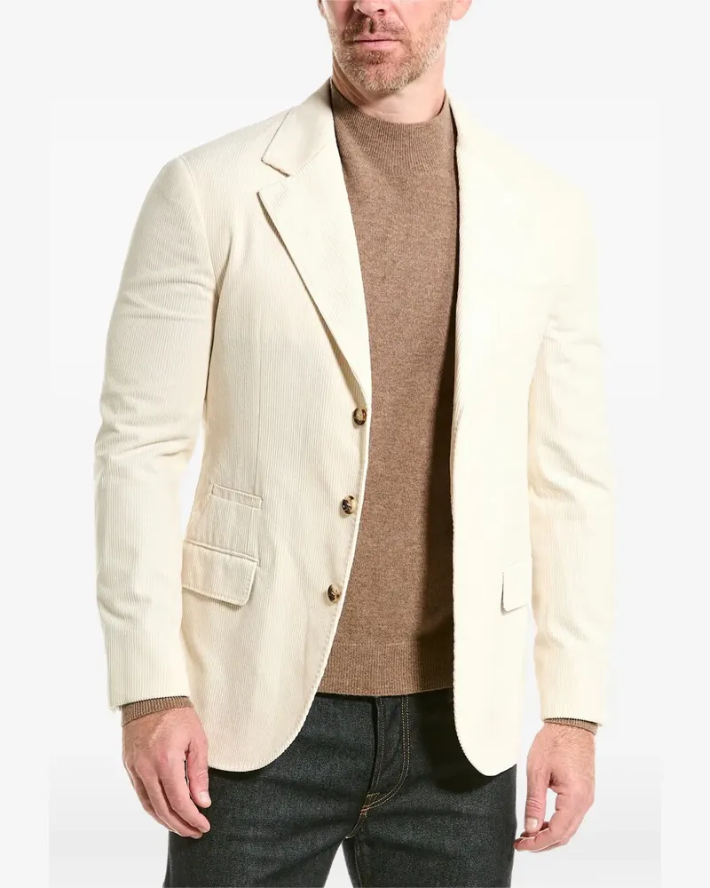 Brunello Cucinelli single breasted blazer - Nude Nude