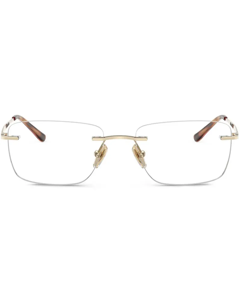 Vogue Brille mit eckigem Gestell - Gold Gold