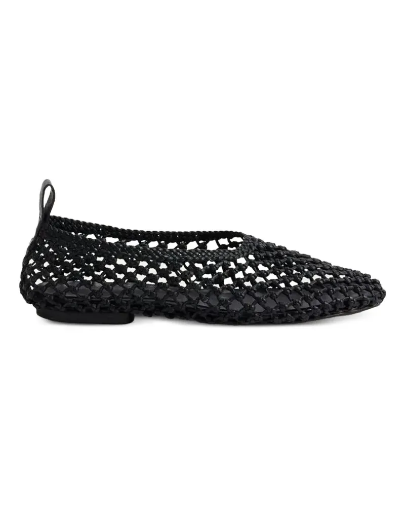 Soeur Tosca woven leather ballet flats - Schwarz Schwarz