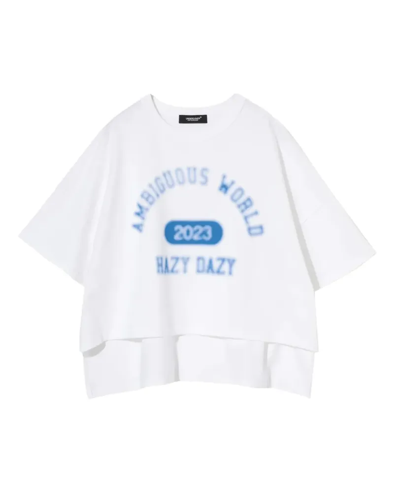 Undercover T-Shirt im Layering-Look - Weiß Weiß