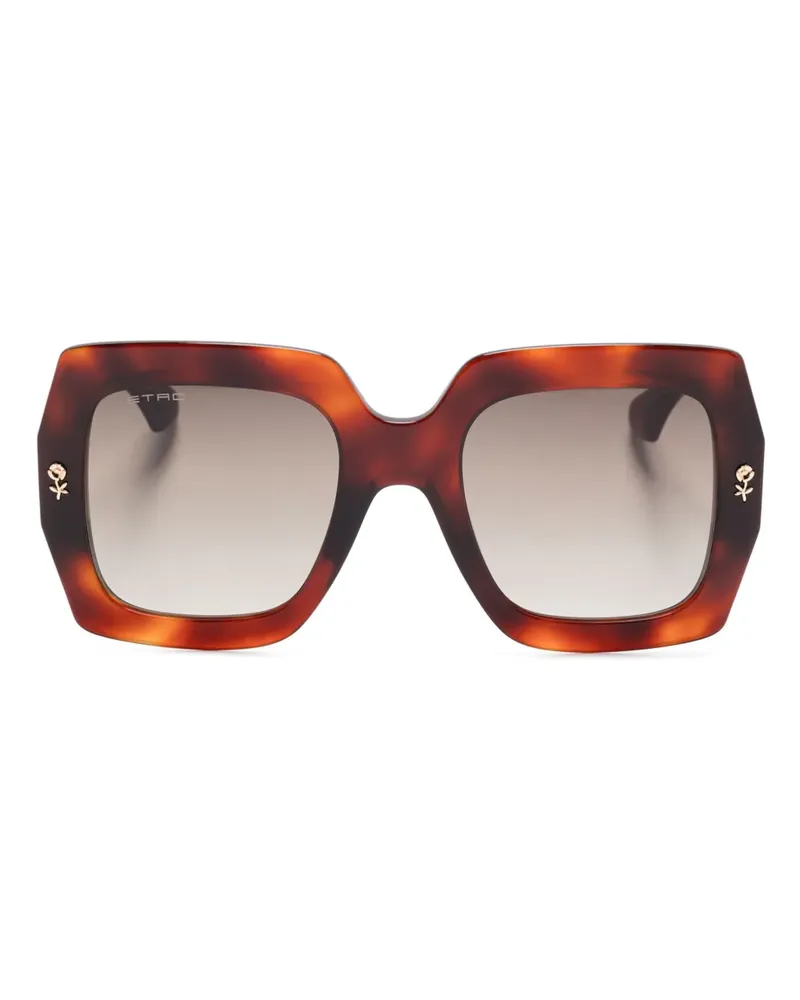Etro Sonnenbrille mit Oversized-Gestell - Braun Braun
