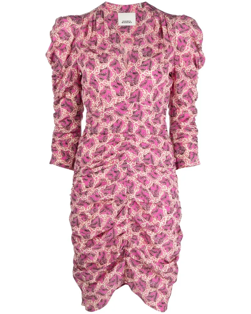 Isabel Marant Kleid mit grafischem Print - Rosa Rosa