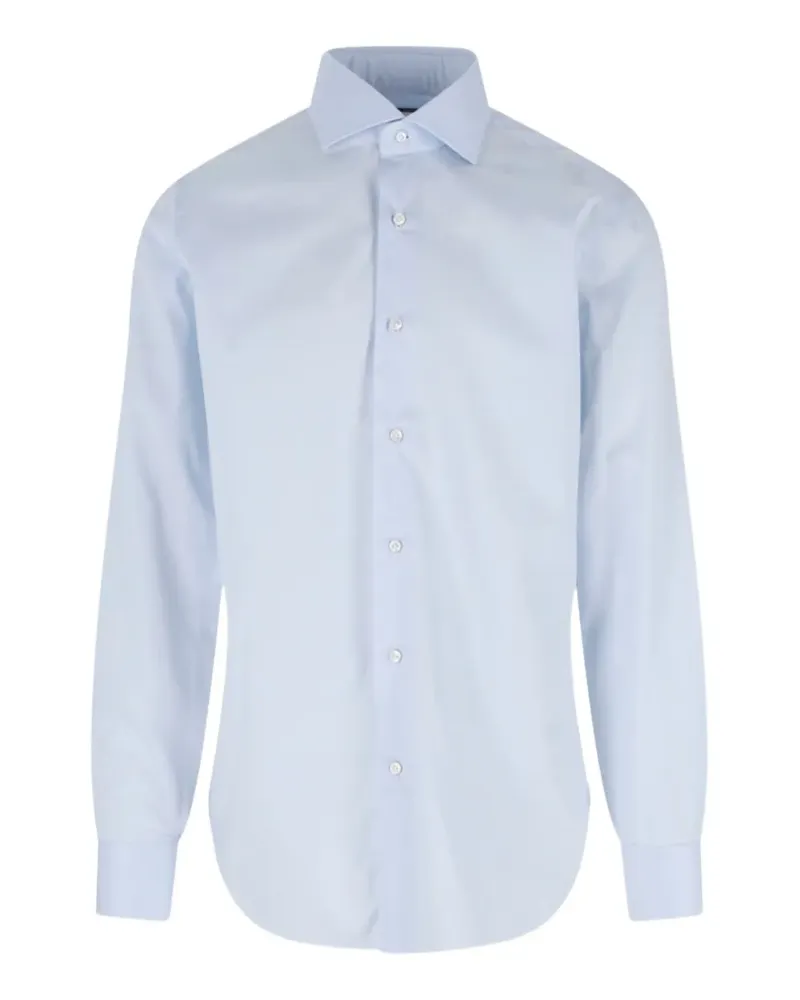 BARBA cotton shirt - Blau Blau
