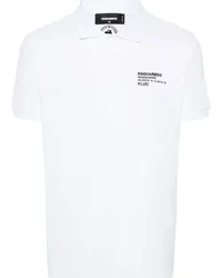 Dsquared2 Poloshirt mit Logo-Print Weiß