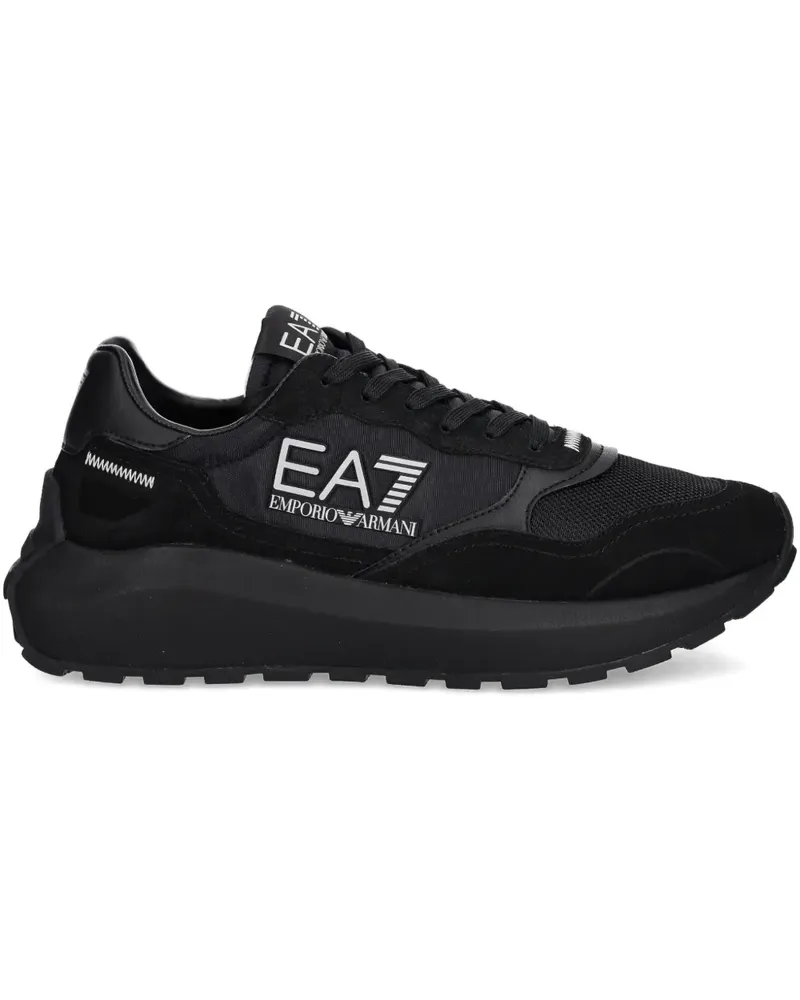 EA7 logo-detail sneakers - Schwarz Schwarz
