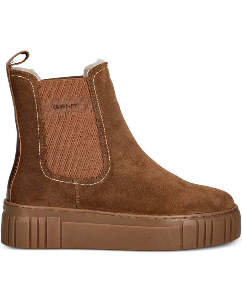Gant Snowmont platform pull-tab Chelsea boots - Braun Braun