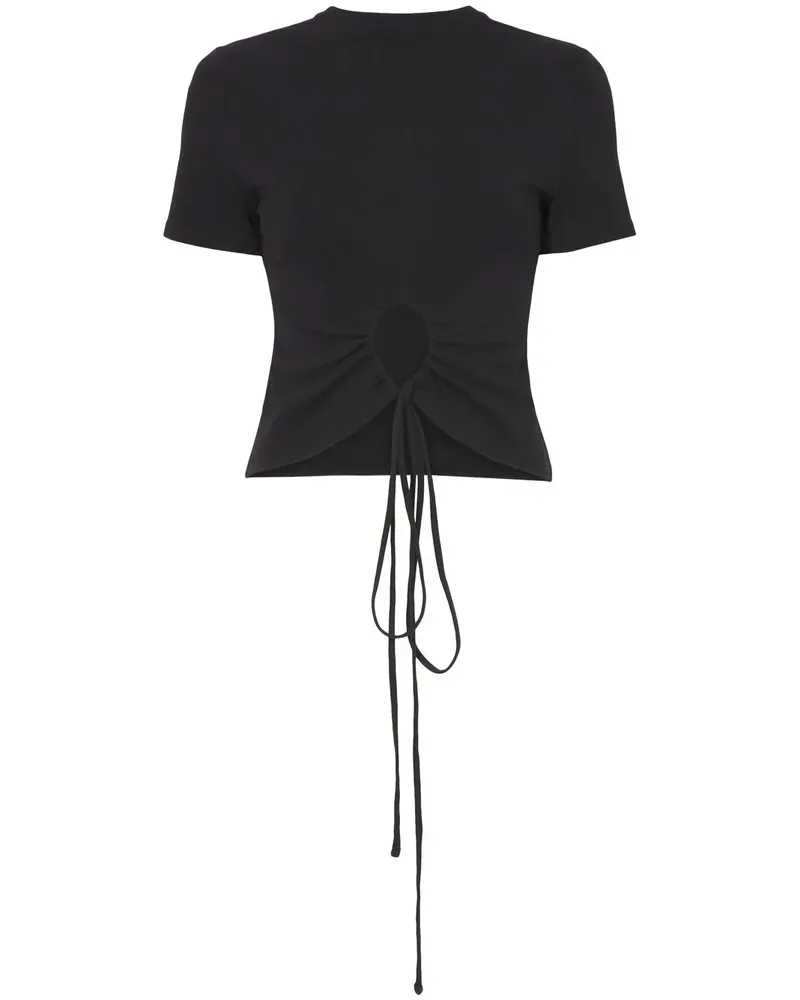 Proenza Schouler T-Shirt mit Cut-Out - Schwarz Schwarz