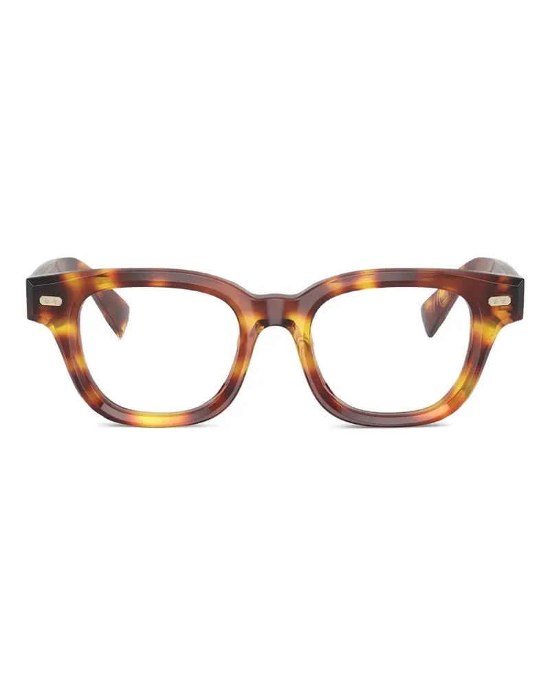 Brunello Cucinelli Eckige Brille in Schildpattoptik - Braun Braun