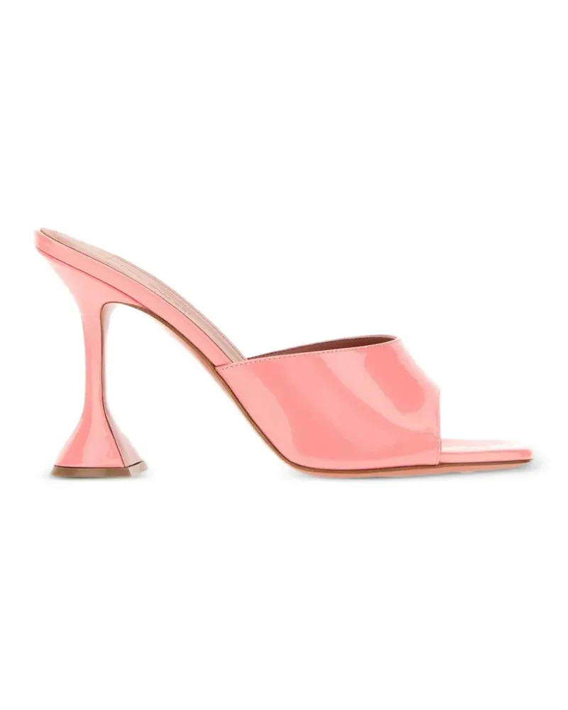 Amina Muaddi Lupita patent leather mules - Rosa Rosa