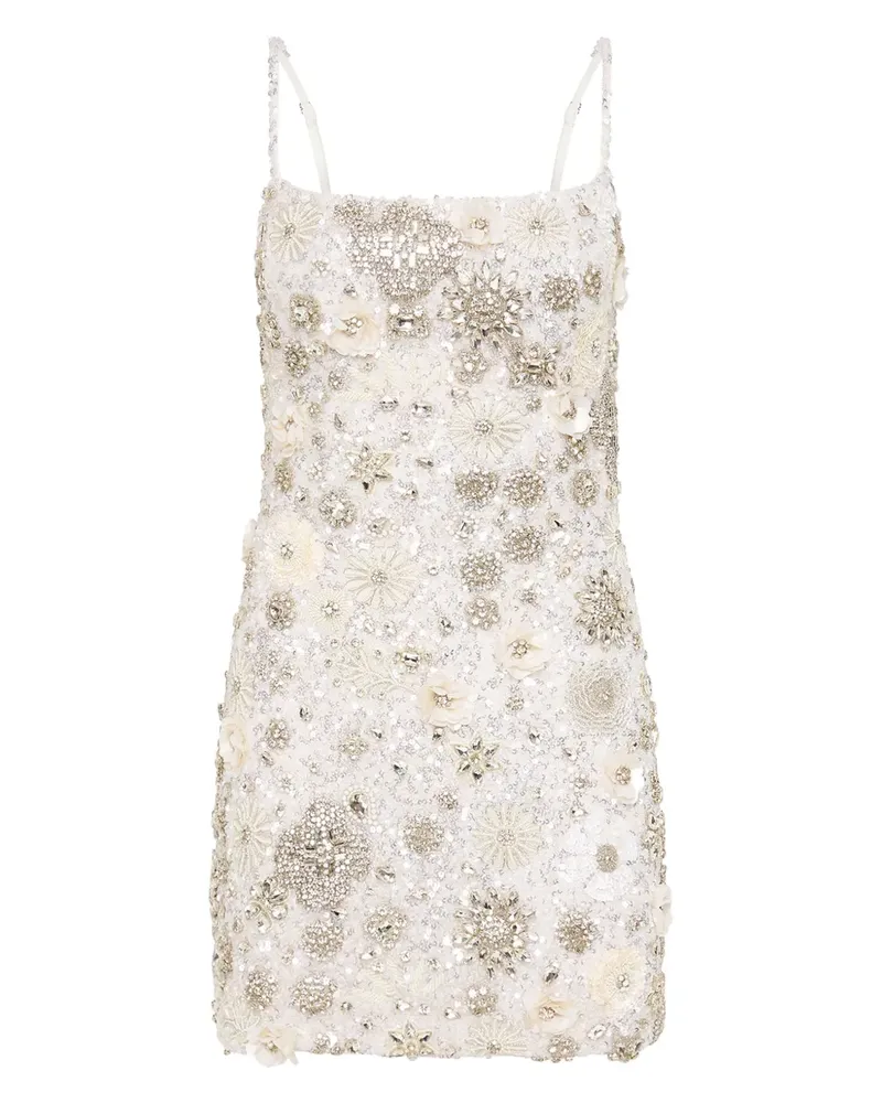 Rachel Gilbert Francesca Minikleid mit Perlen - Nude Nude