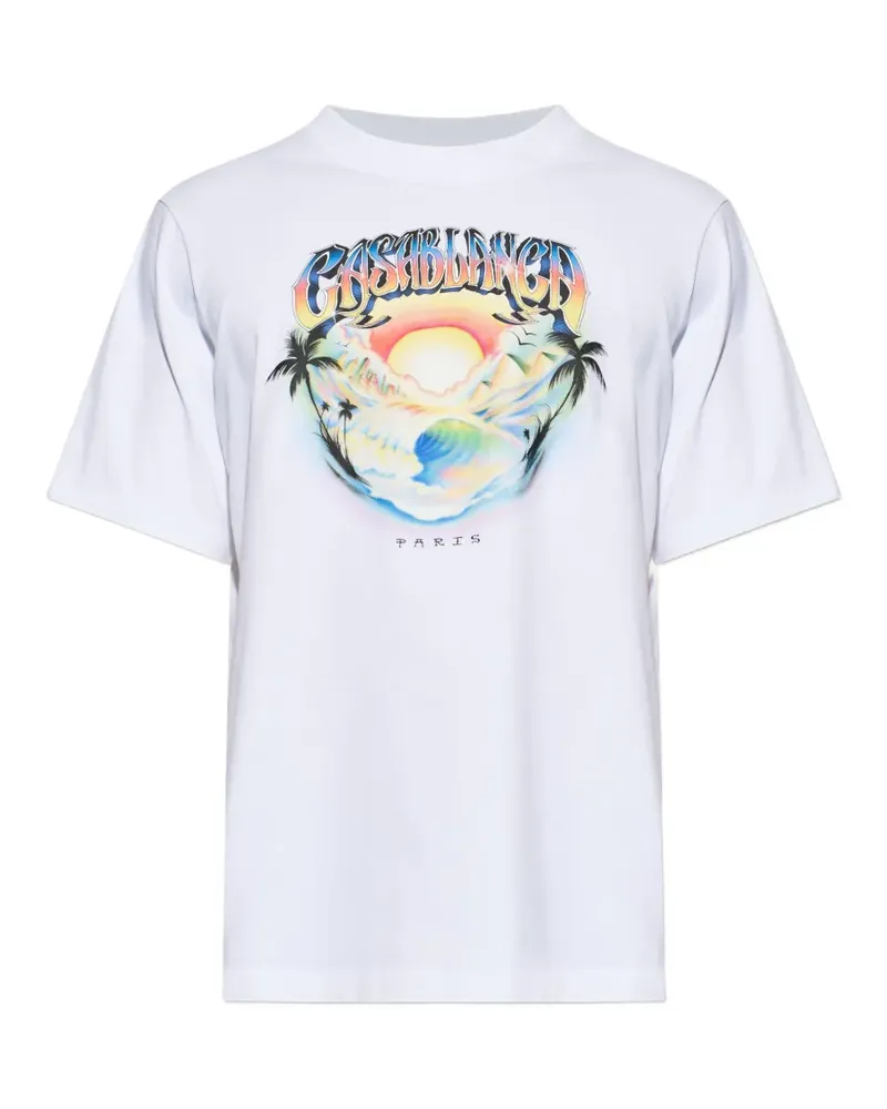 Casablanca Paris graphic-print T-shirt - Weiß Weiß