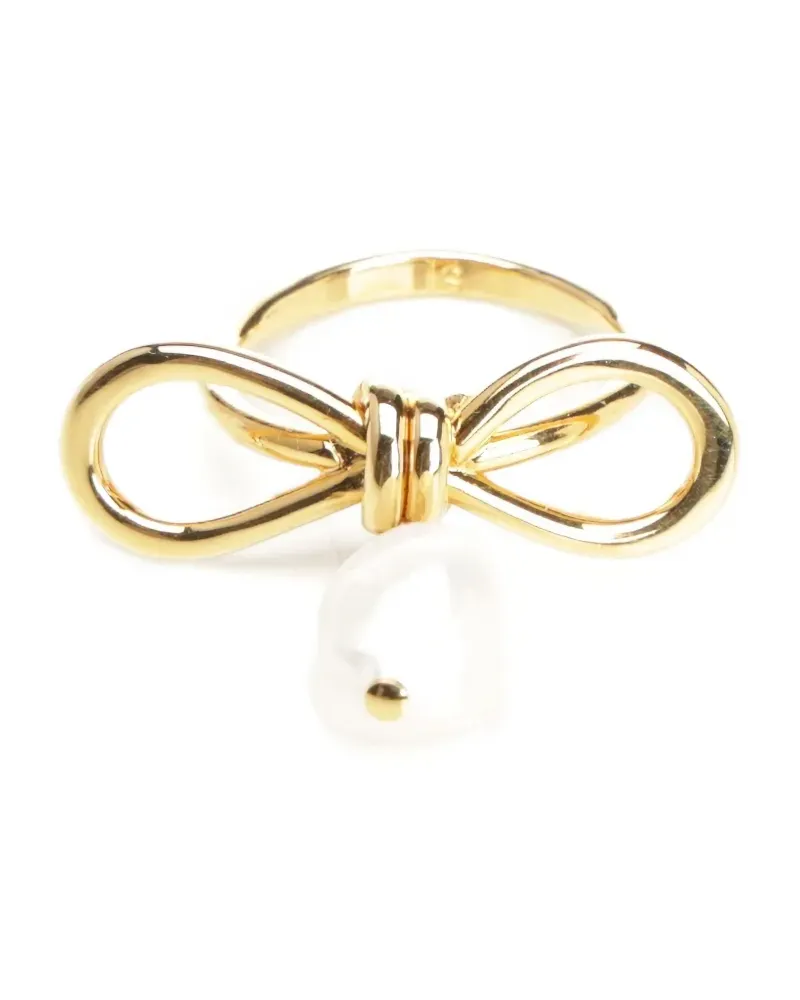 Marni Bow Ring mit Perlen - Gold Gold