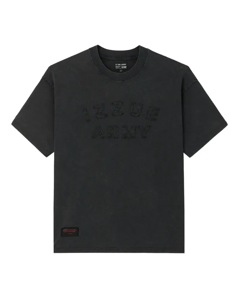 Izzue logo-patch T-shirt - Grau Grau
