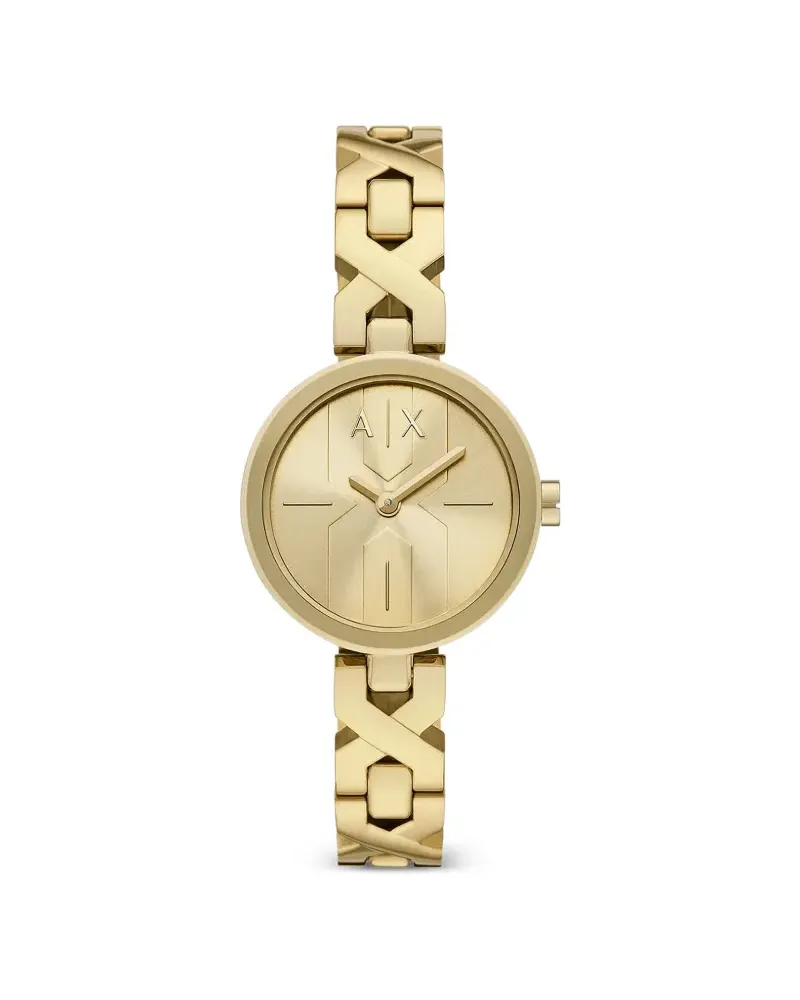 Armani Exchange round-shape 32mm watch - Gold Gold